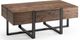 Magnussen Home® Prescott Rustic Honey Condo Cocktail Table with Metal Base -0