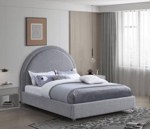 Meridian Furniture Milo Grey Queen Bed-2