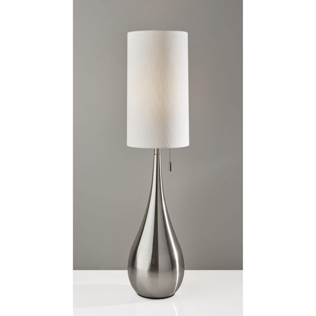 Adesso® Christina Brushed Steel Table Lamp-1
