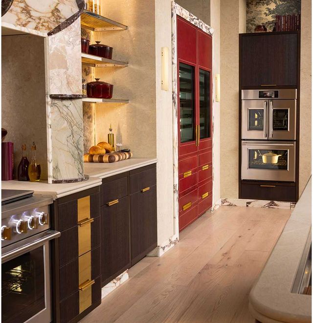 Monogram® Statement 30" Stainless Steel Single Electric Wall Oven with French Doors-1