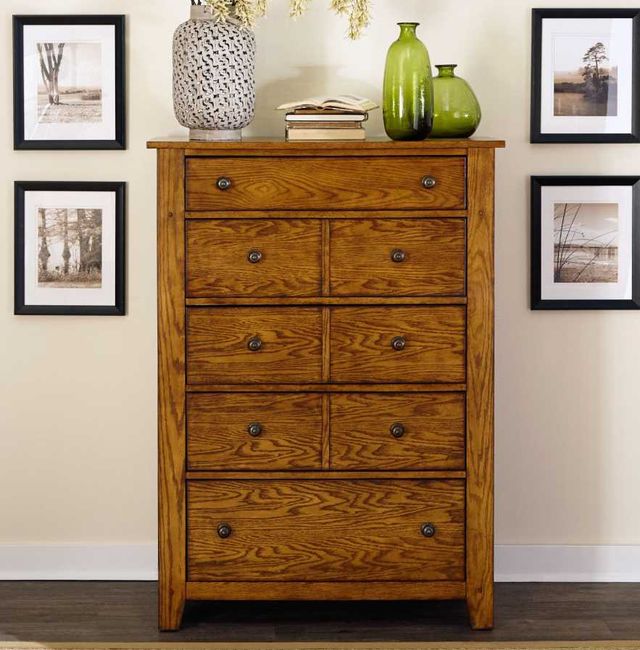 Liberty Furniture Grandpas Cabin Aged Oak Chest-1