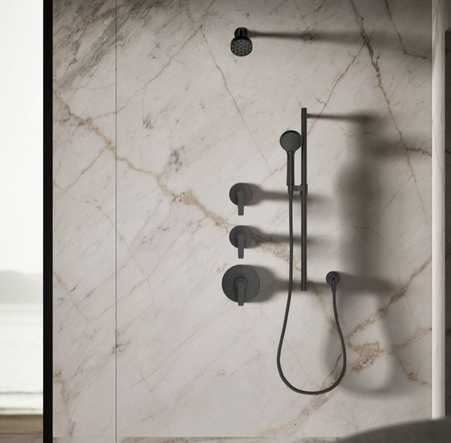 KOHLER® Awaken® G90 Matte Black 1.5 GPM Single-Function Showerhead-2