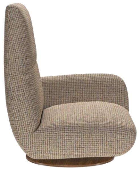 American Leather® Customizable Whitby Fabric Swivel Glider Chair-3