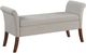 Coaster® Farrah Beige Upholstered Rolled Arms Storage Bench-0