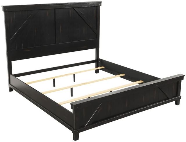 Bernards Spruce Creek Black King Panel Bed-2