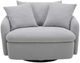 Parker House® Boomer Dove Gray Swivel Chair-2