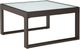 Signature Design by Ashley® Beachloft Glass Top Aluminum Outdoor Cocktail Table with Black Base-0