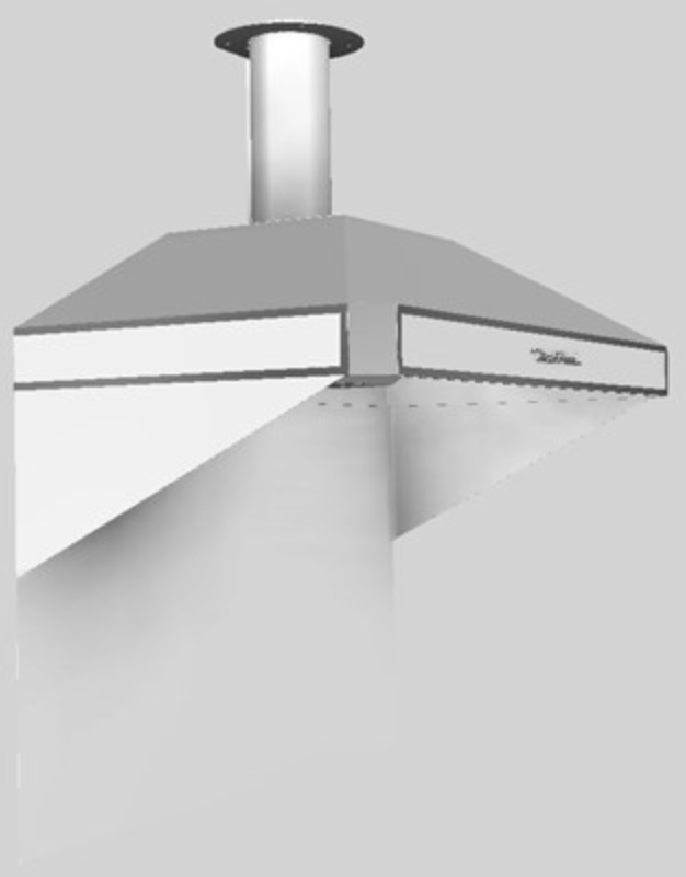 Vent-A-Hood® A Series 48" White Retro Style Wall Mounted Range Hood-3