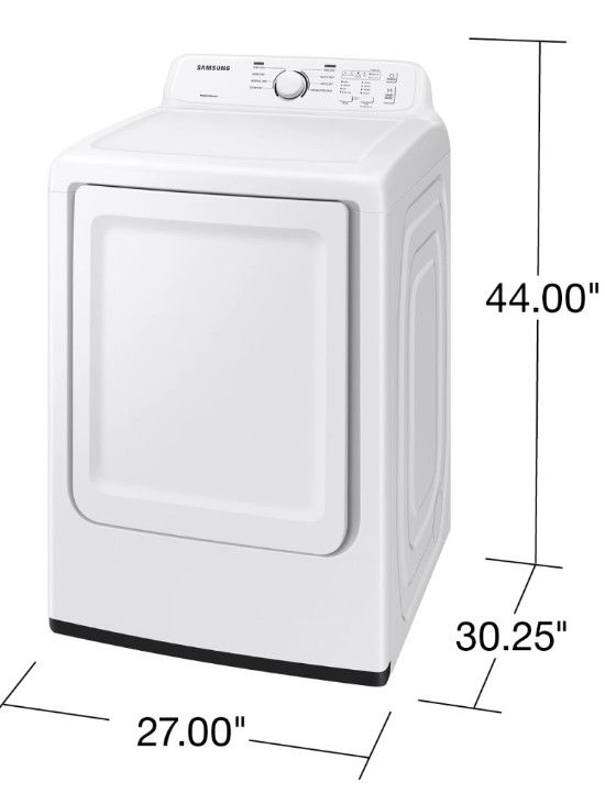 Samsung 7.2 Cu. Ft. White Front Load Gas Dryer with Sensor Dry -1