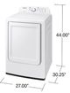 Samsung 7.2 Cu. Ft. White Front Load Gas Dryer with Sensor Dry -1