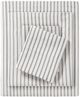 Olliix by Madison Park Essentials Grey Stripe Full Chambray Sheet Set-0