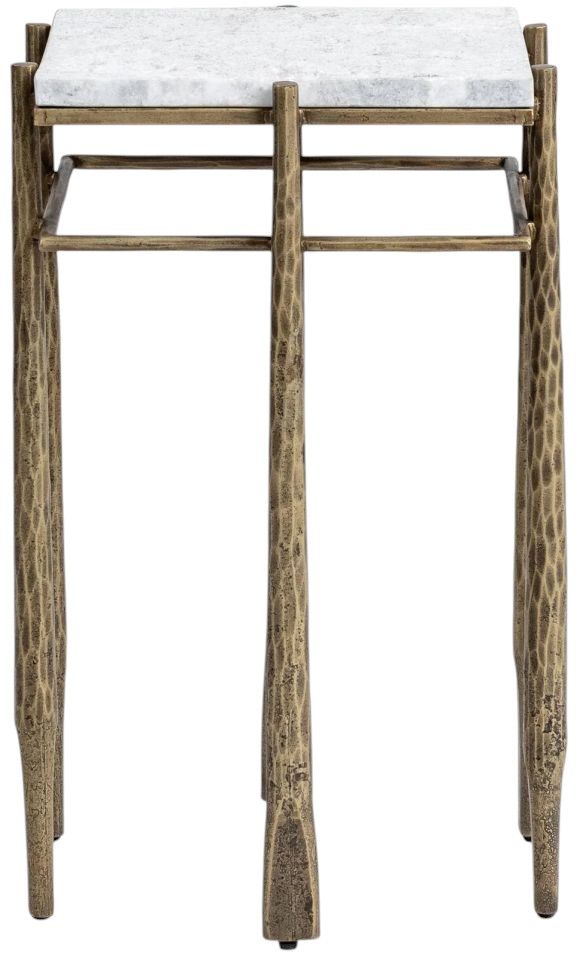 Classic Home Jasmine Moonstone White End Table-3