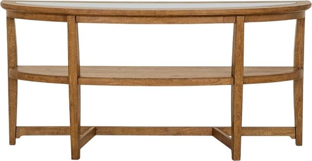Magnussen Home® Durant Honey Brown Shelf Sofa Table-1
