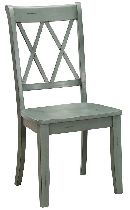 Homelegance® Janina Teal Side Chair-0