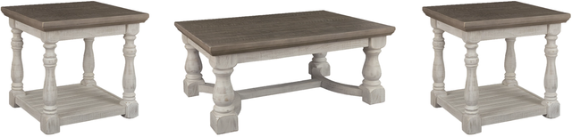 Signature Design by Ashley® Havalance 3-Piece Gray/White Living Room ...