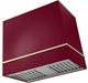 AGA Loge 36" Cranberry Wall Mounted Range Hood with Polished Brass Trim-0