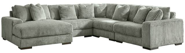 Signature Design by Ashley® Lindyn 5-Piece Fog Left-Arm Facing Sectional and Chaise-0