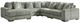 Signature Design by Ashley® Lindyn 5-Piece Fog Left-Arm Facing Sectional and Chaise-0