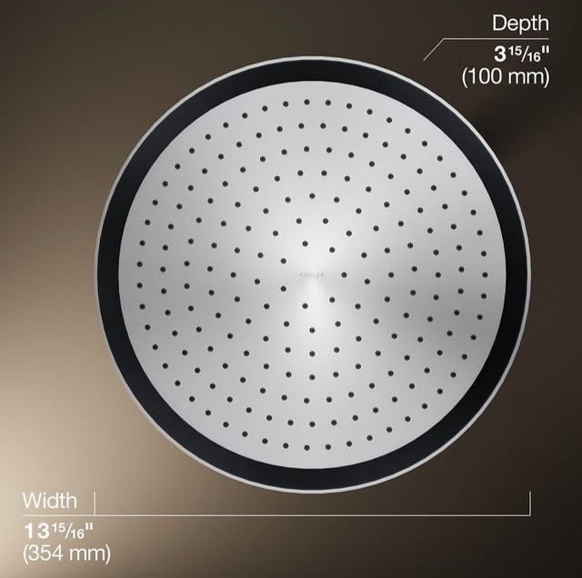 KOHLER® Statement® Polished Chrome 2.5 GPM Round 14" Single-Function Rainhead-3