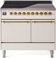 Ilve® Nostalgie II Series 40" Antique White Pro Style Induction Range-0