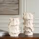 Uttermost® Ripple Crest 2-Piece White Vase Set-1