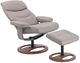 BenchMaster Furniture Avery Mushroom Manual Recliner with Ottoman-1