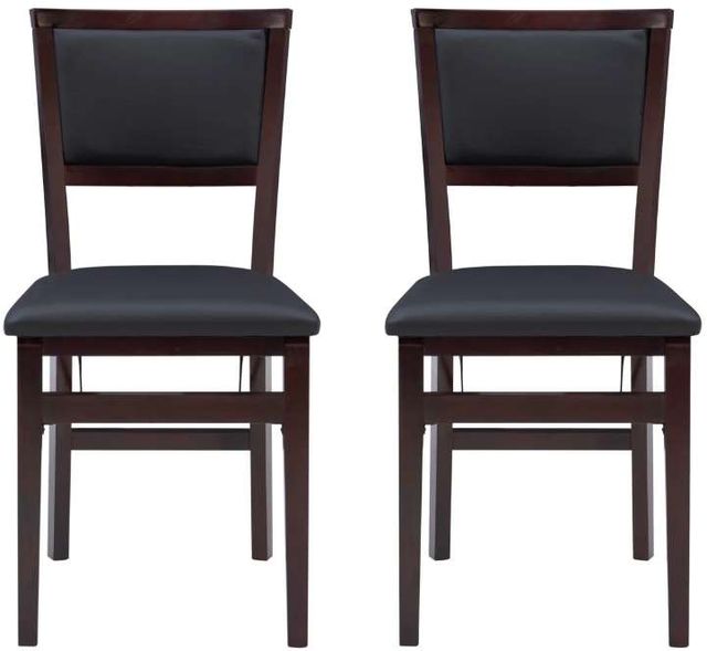 Linon Kiera Espresso Folding Chair -3