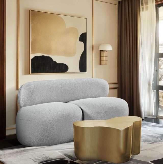 Meridian Furniture Venti Gray Loveseat-3