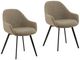 Dovetail Furniture Shauna 2-Piece Cloud Coffee Dining Chair Set-0