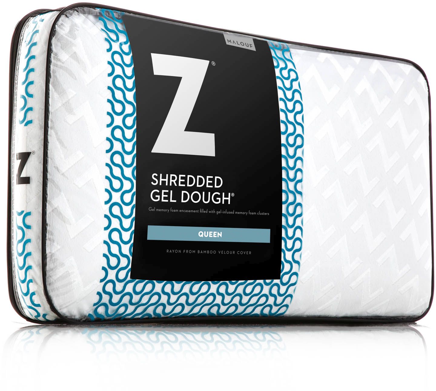 Z shops shredded cooling gel memory foam pillow by malouf