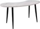 Steve Silver Co.® Kinsley Ebony/White Marble Kidney Shape Desk-3