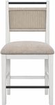 Bernards Tapestry Camel/Vanilla Upholstered Counter Stool-2