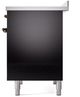 Ilve® Nostalgie II Series 40" Glossy Black Pro Style Induction Range-4