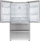 FORNO® Alta Qualita 36" 19.2 Cu. Ft. Stainless Steel Counter Depth French Door Refrigerator-2