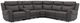 Parker House® Momentum 6-Piece Dark Granite Power Reclining Zero-Gravity Modular Sectional with Power Headrest and Lumbar-0