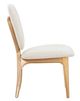 Michael Amini® Camellia Field Warm Pecan Vanity Chair-2