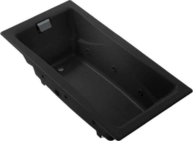 KOHLER® Tea-For-Two® Black 71.75" x 36" Drop-In Whirlpool Bath-0