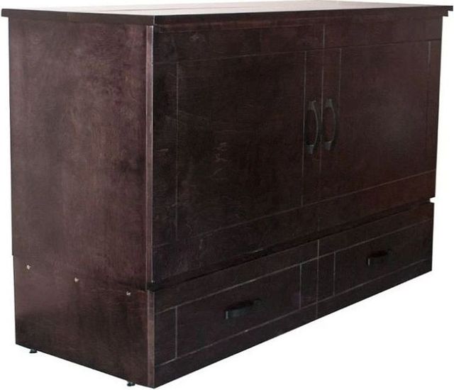 CabinetBed Inc.™ Deluxe Aztec Brown Queen Cabinet Bed-1
