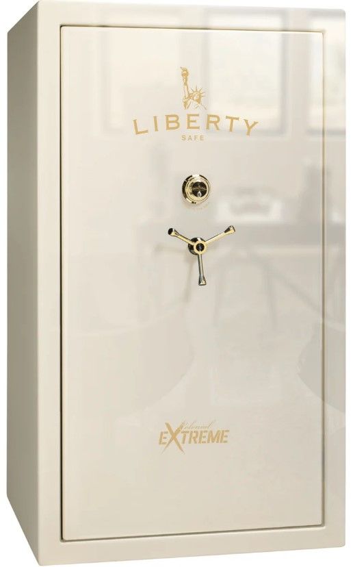 Liberty Safe Colonial Extreme White Gloss Brass 50 Mechanical Gun Safe-0