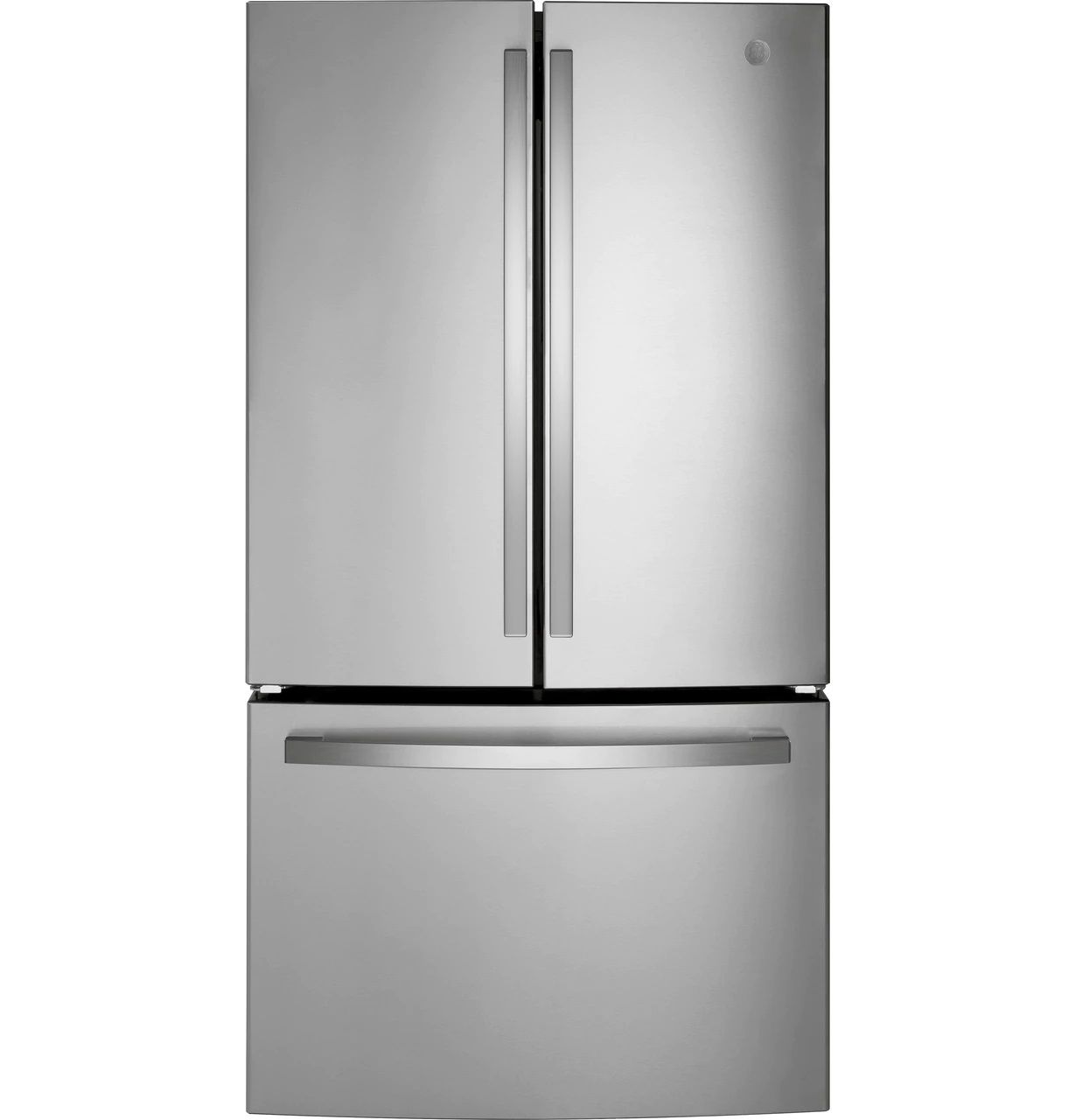 Réfrigérateur à portes françaises de 36 po GE® de 27.0 pi³ - Acier inoxydable résistant aux traces de doigts