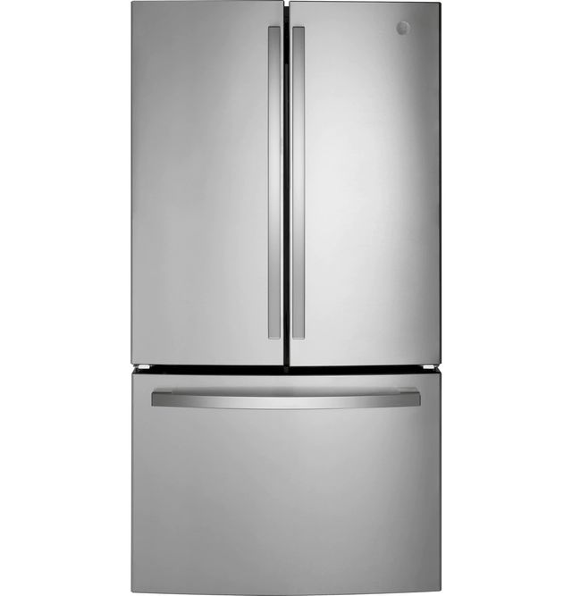Réfrigérateur à portes françaises de 36 po GE® de 27.0 pi³ - Acier inoxydable résistant aux traces de doigts-0