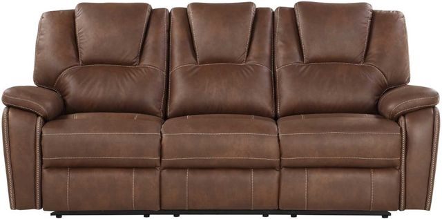 Steve Silver Co. Katrine Chestnut Brown Manual Reclining Sofa-3