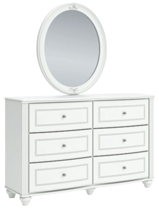 Signature Design by Ashley® Kozlani White Dresser and Mirror-0
