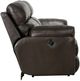 Catnapper® Costa Chocolate Leather Lay Flat Reclining Sofa-4