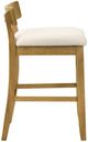 Armen Living Merie 4-Piece Amber Glow/White Counter Stool Set-3