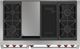 Wolf® 48" Stainless Steel Pro Style Dual Fuel Range and Infrared Charbroiler and Infrared Griddle-2
