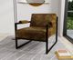 International Furniture Direct Galena Black/Brown Accent Chair-2