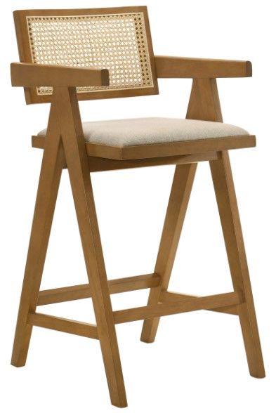 Coaster® Kane 2-Piece Light Walnut Bar Stool Set
