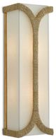 Currey & Company Rope Carthay Light Eggshell/Natural Wall Sconce-0