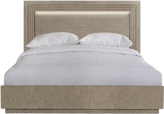 Riverside Furniture Cascade Dovetail King Illuminated Panel Bed-0